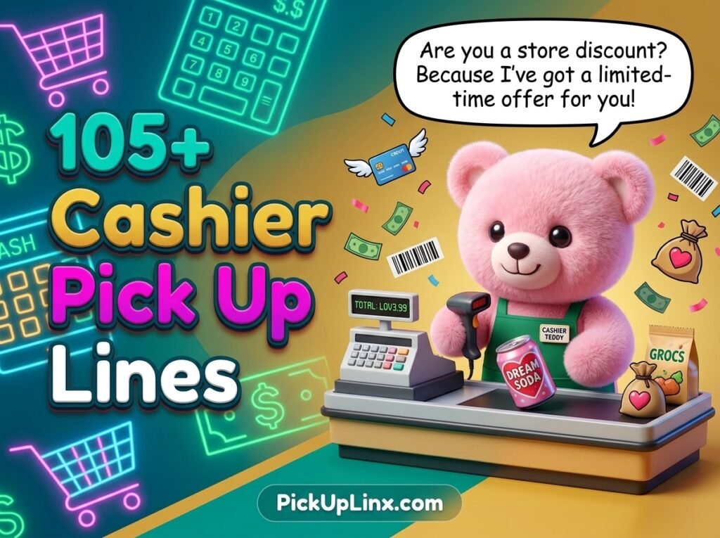 105+ Cashier Pick Up Lines