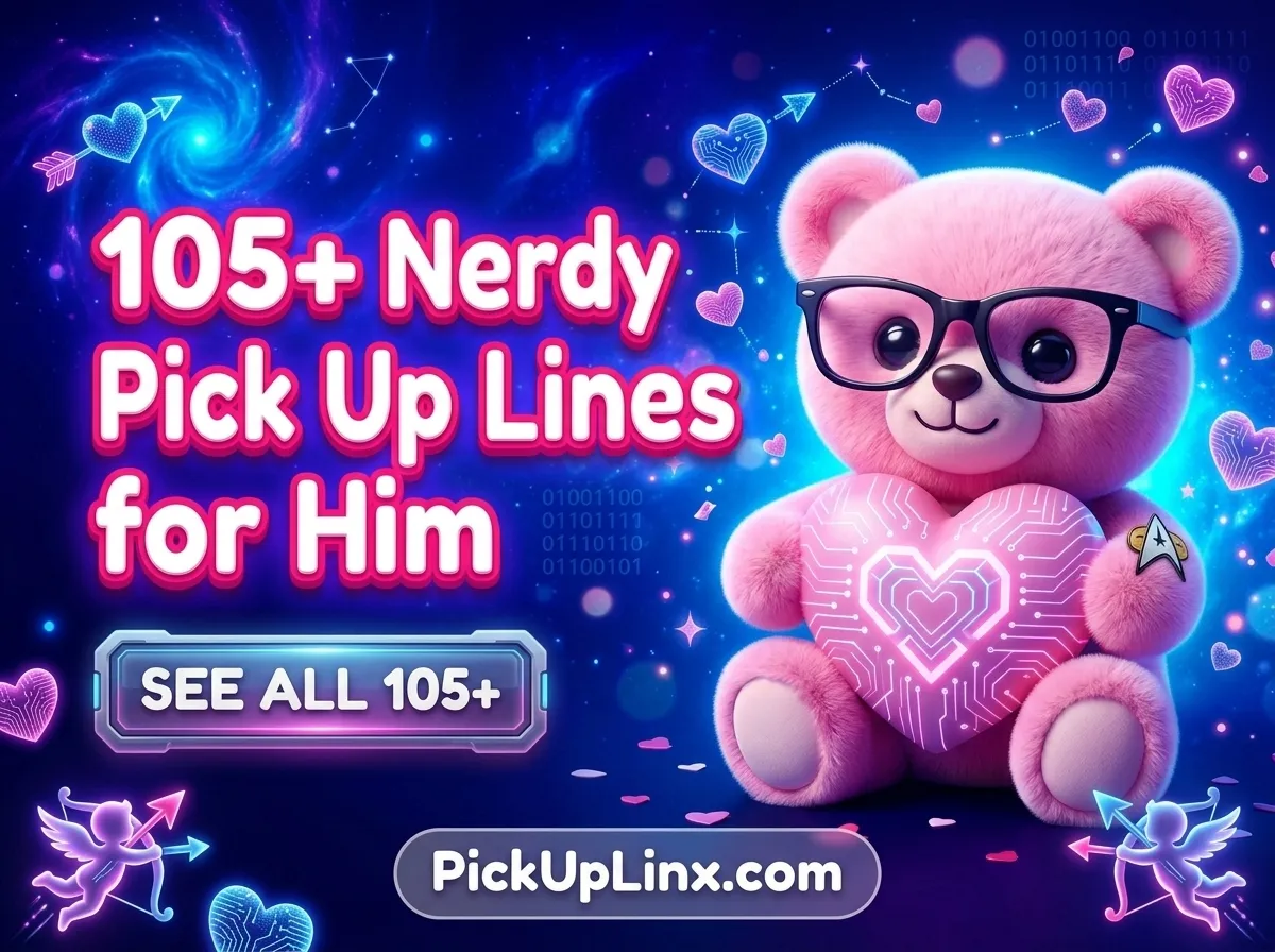 105+ Nerdy Pick Up Lines for Him