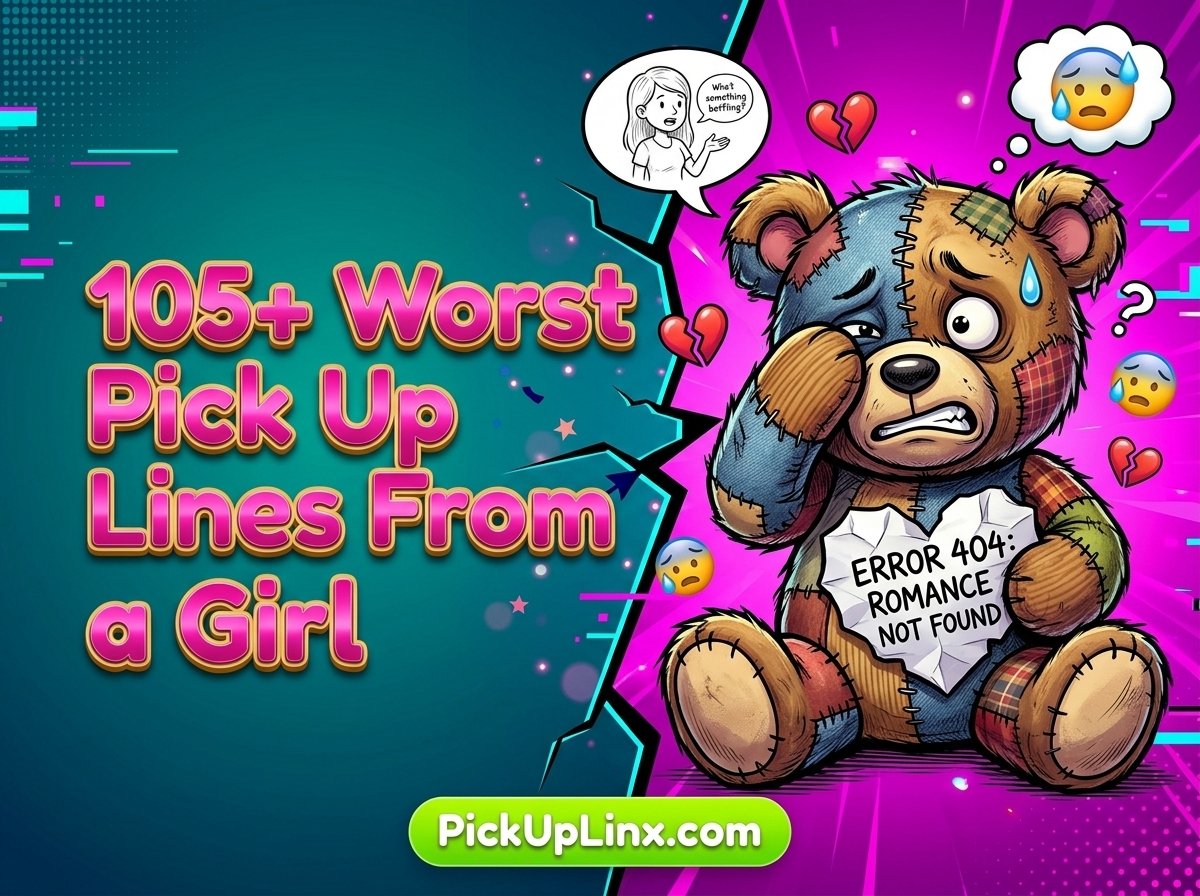105+ Worst Pick Up Lines From a Girl