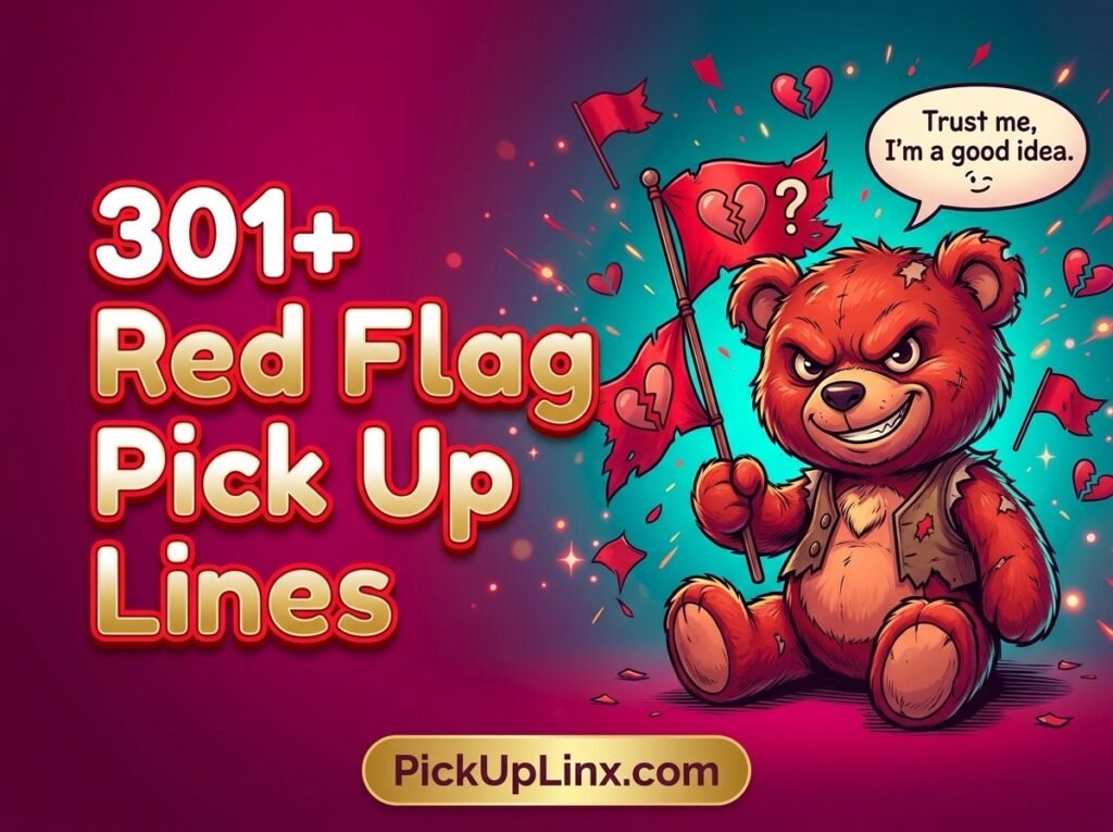 301+ Red Flag Pick Up Lines