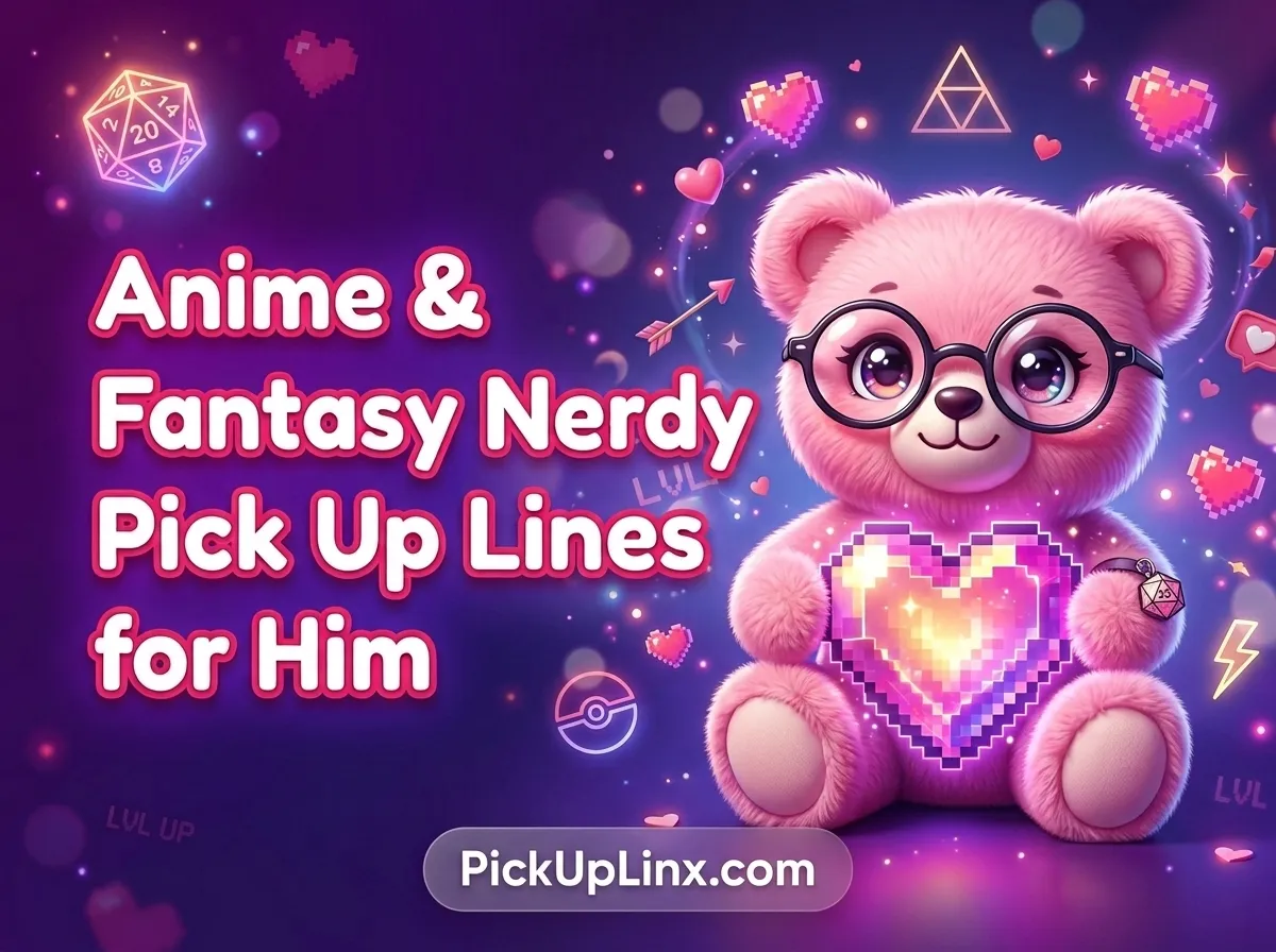 Anime & Fantasy Nerdy Pick Up Lines for Him