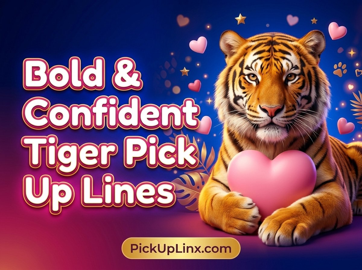Bold & Confident Tiger Pick Up Lines