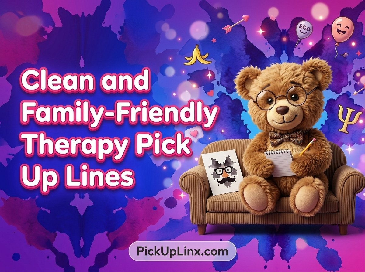Clean and Family-Friendly Therapy Pick Up Lines