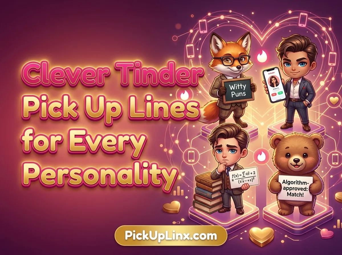 Clever Tinder Pick Up Lines for Every Personality
