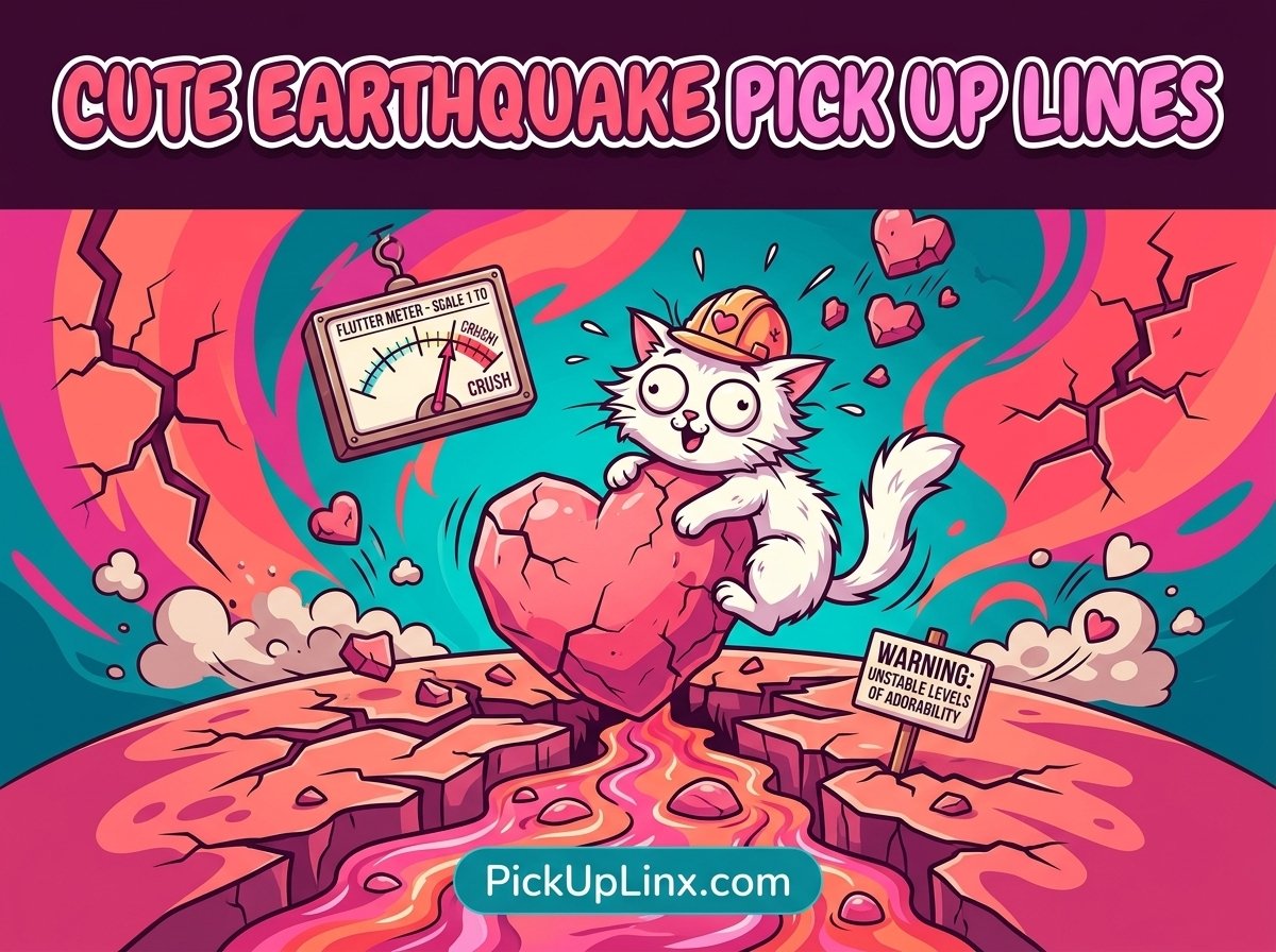 Cute Earthquake Pick Up Lines