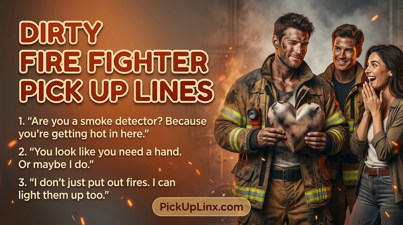 Dirty Fire Fighter Pick Up Lines