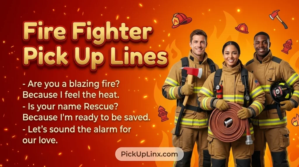 Fire Fighter Pick Up Lines