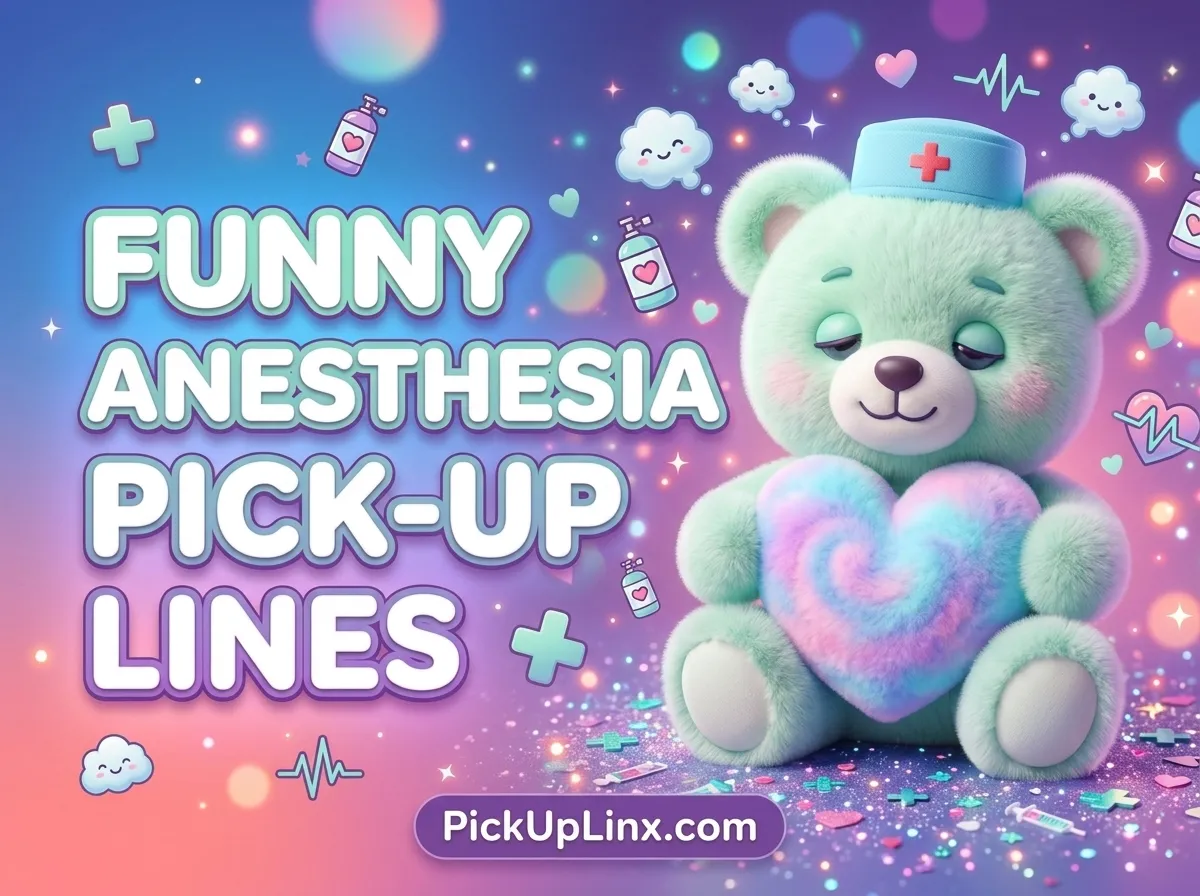 Funny Anesthesia Pick-Up Lines 