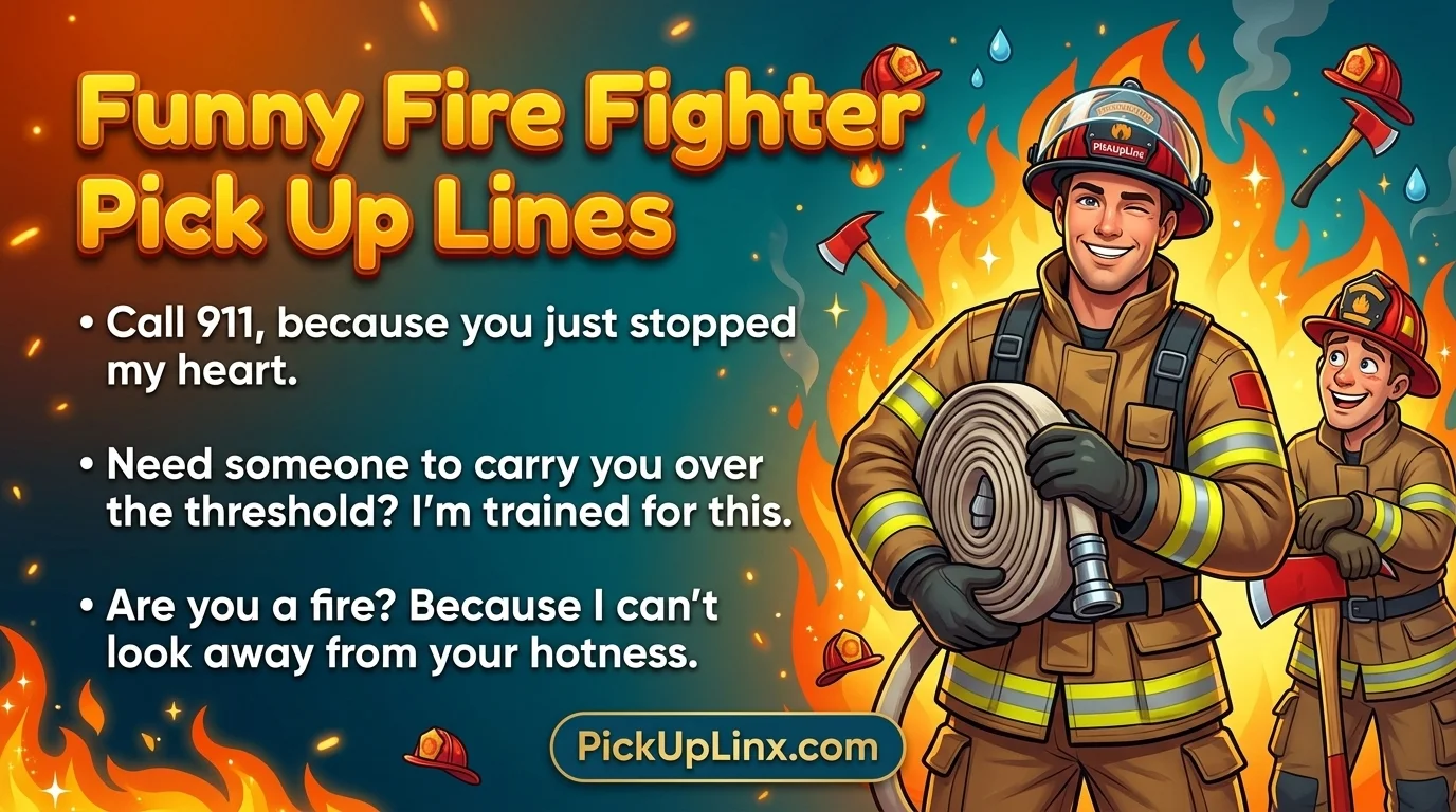 Funny Fire Fighter Pick Up Lines