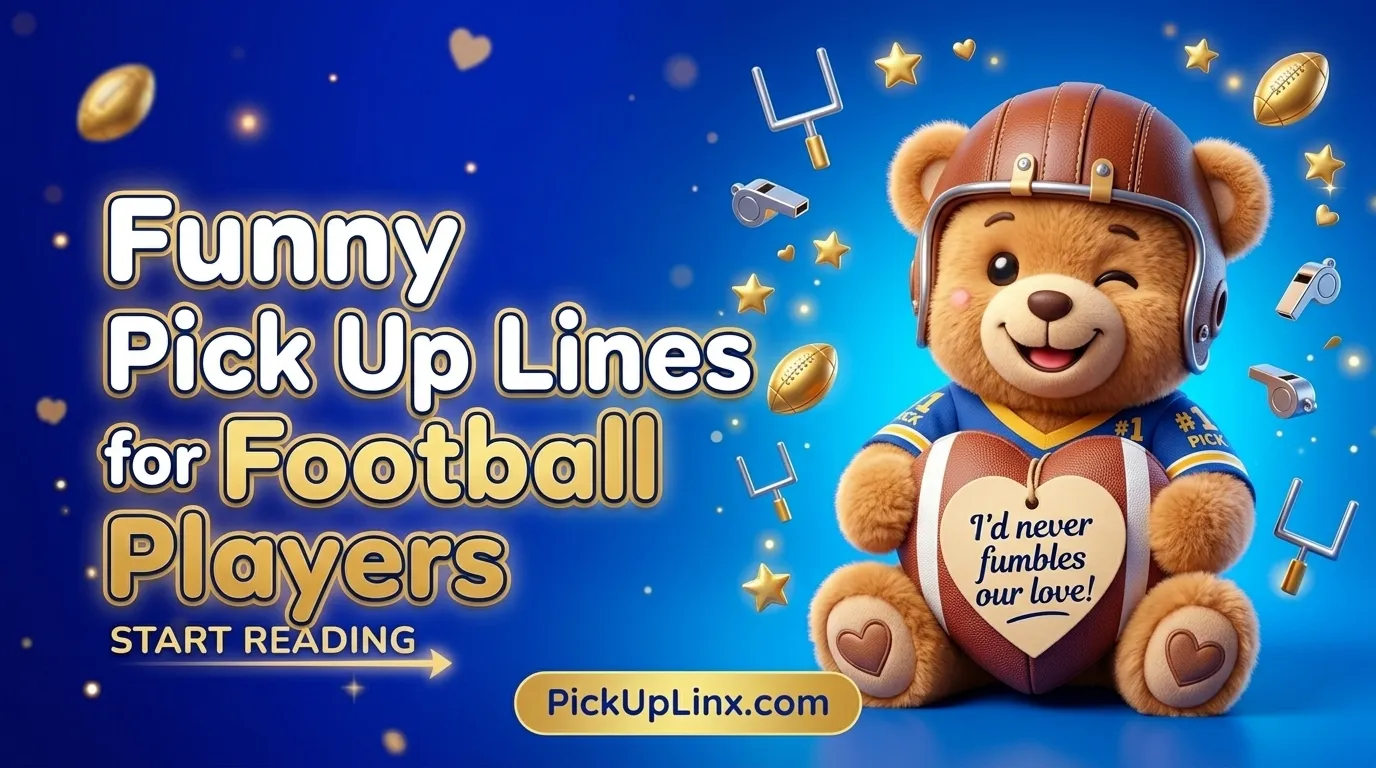 Funny Pick Up Lines for Football Players