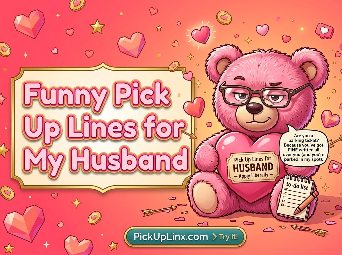 Funny Pick Up Lines for My Husband