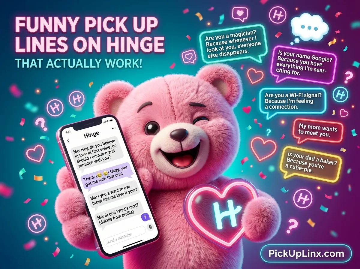 Funny Pick Up Lines on Hinge