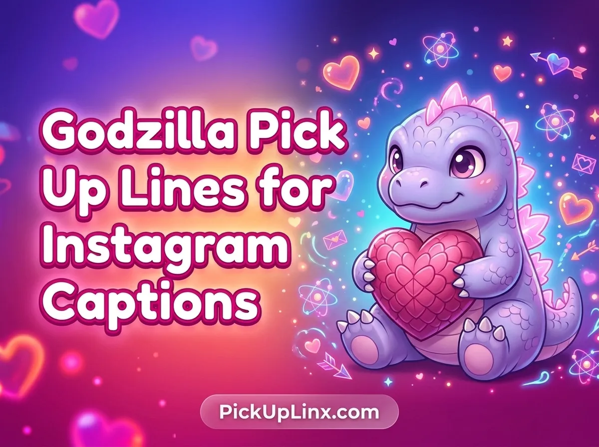 Godzilla Pick Up Lines for Instagram Captions