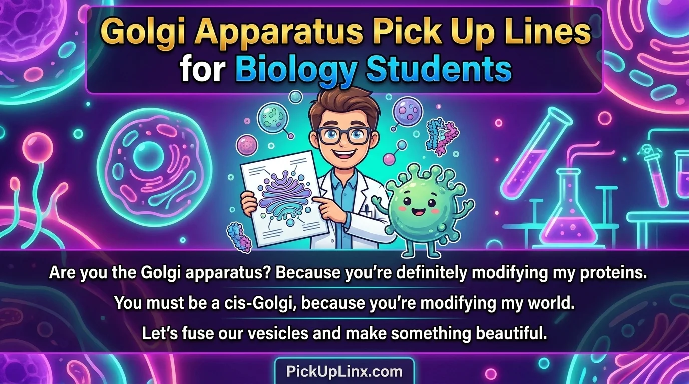 Golgi Apparatus Pick Up Lines for Biology Students