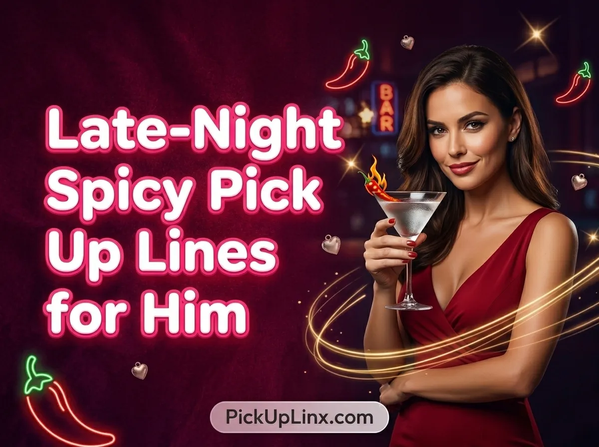 Late-Night Spicy Pick Up Lines for Him