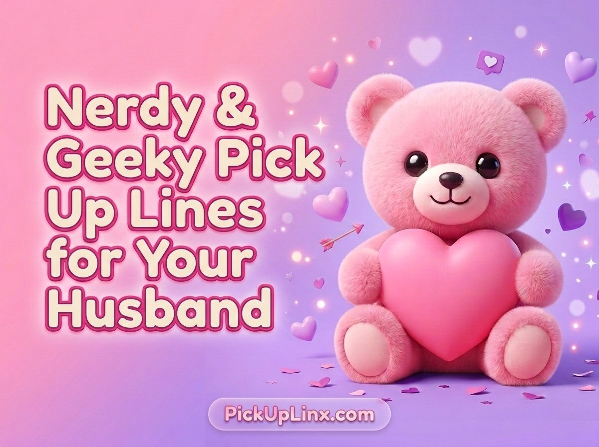 Nerdy & Geeky Pick Up Lines for Your Husband
