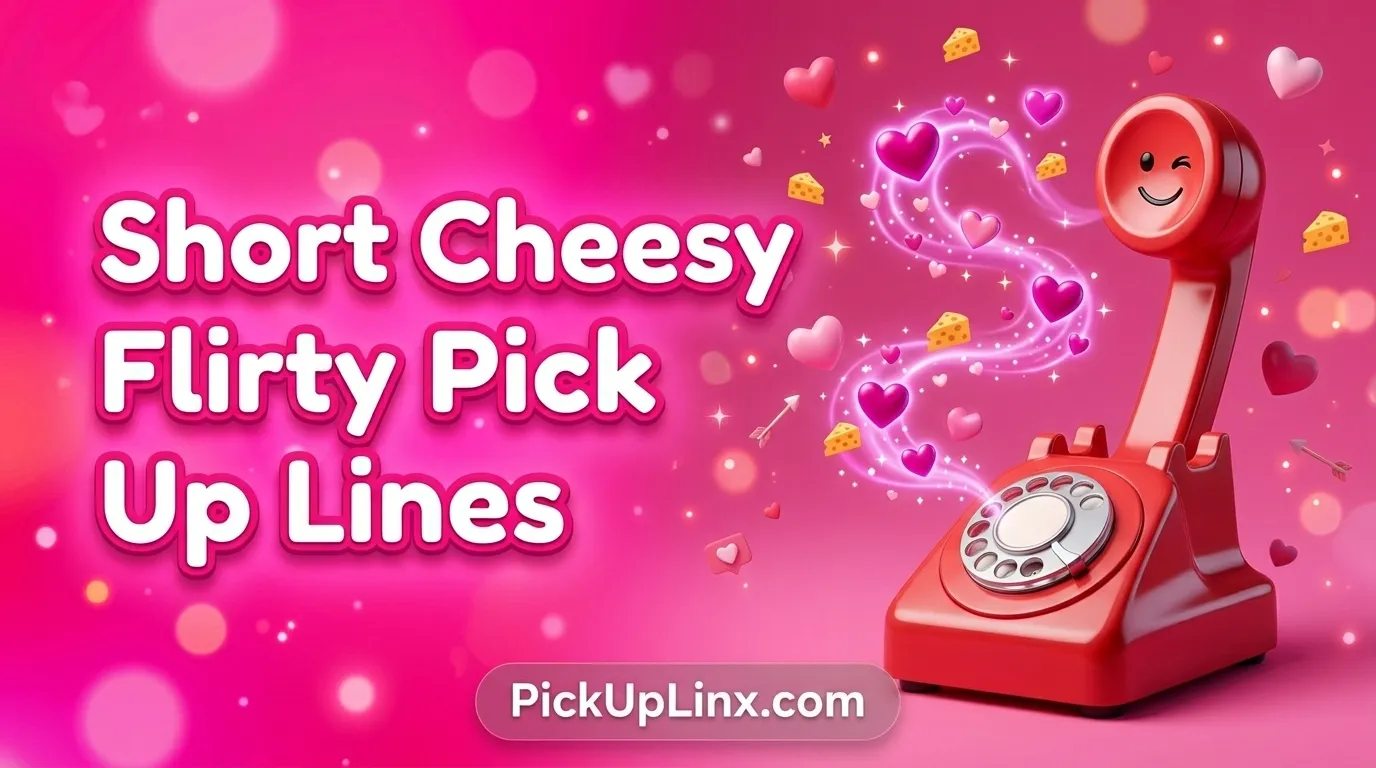 Short Cheesy Flirty Pick Up Lines