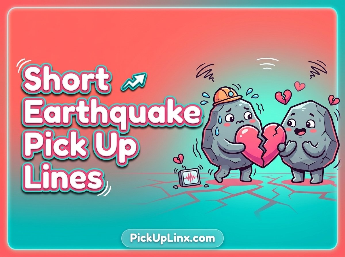 Short Earthquake Pick Up Lines