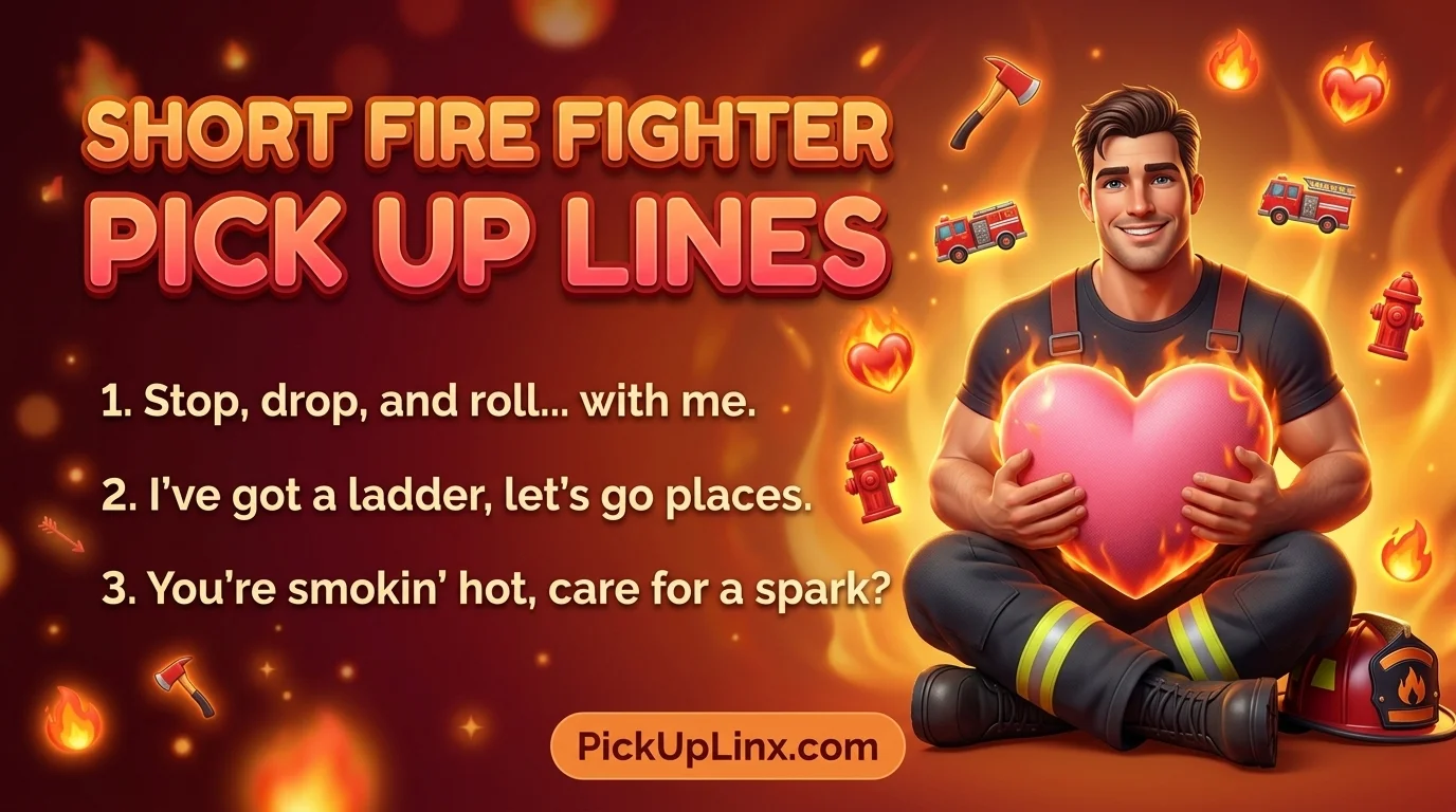 Short Fire Fighter Pick Up Lines