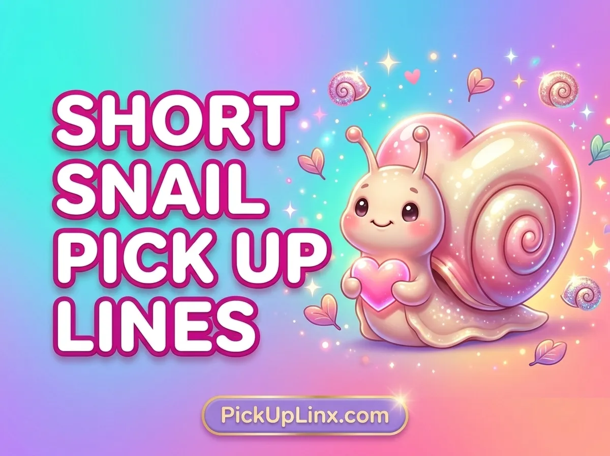 Short Snail Pick Up Lines