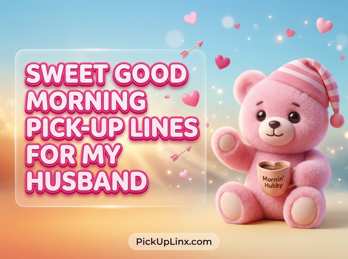 Sweet Good Morning Pick-Up Lines for My Husband 