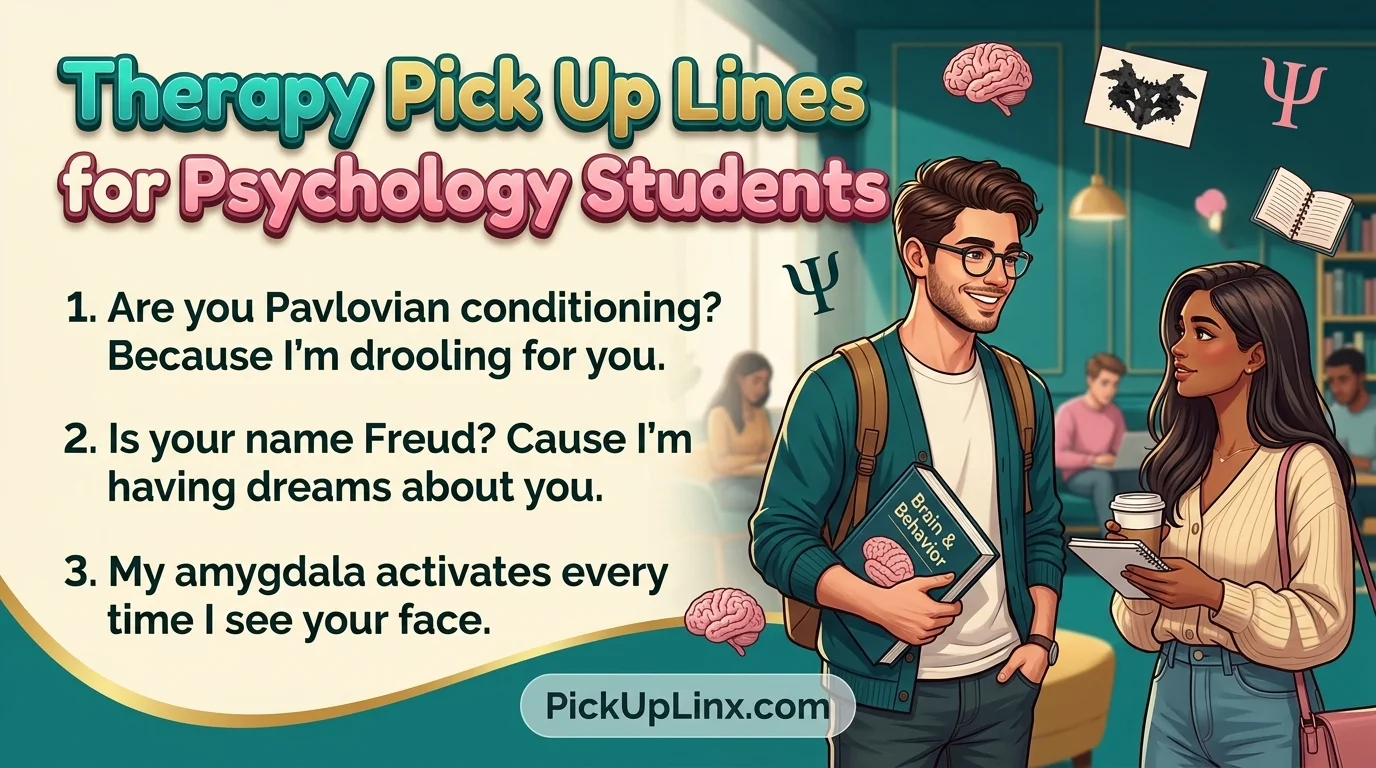 Therapy Pick Up Lines for Psychology Students