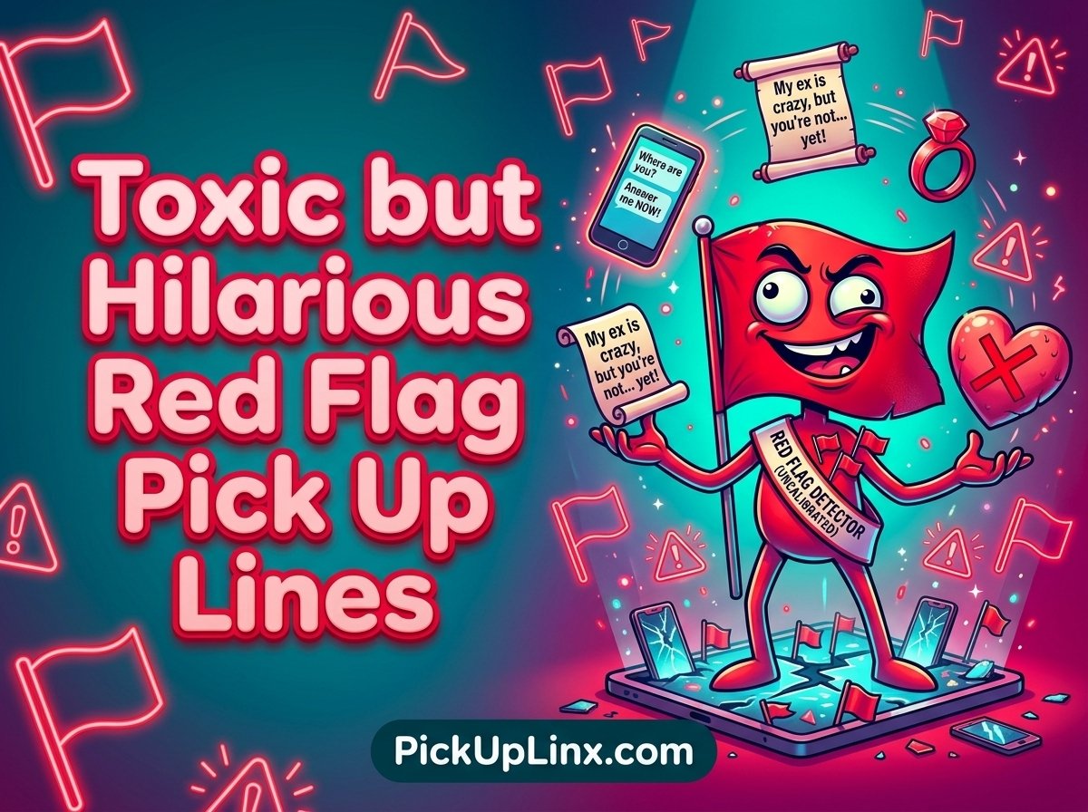 Toxic but Hilarious Red Flag Pick Up Lines