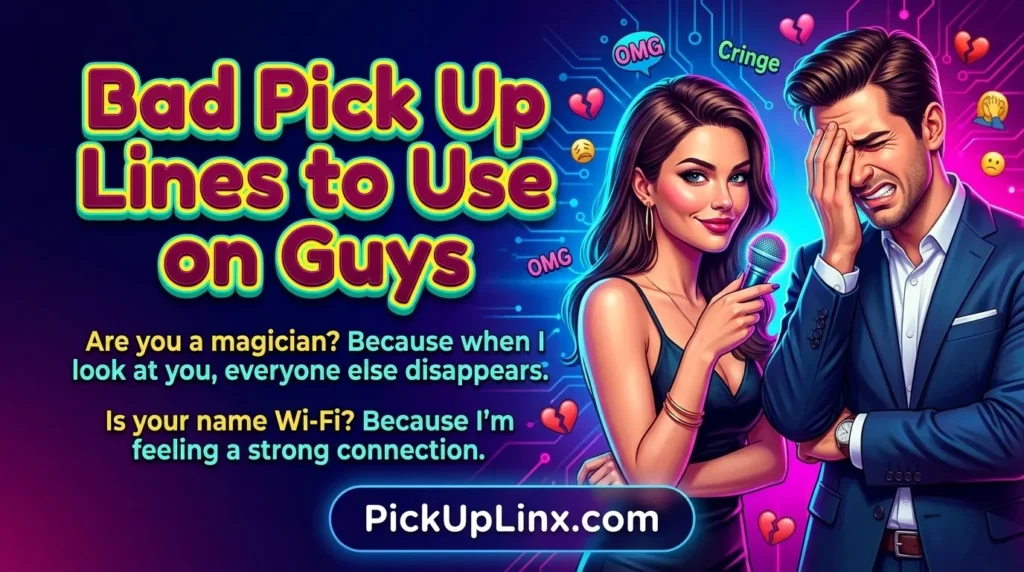 Bad Pick Up Lines to Use on Guys