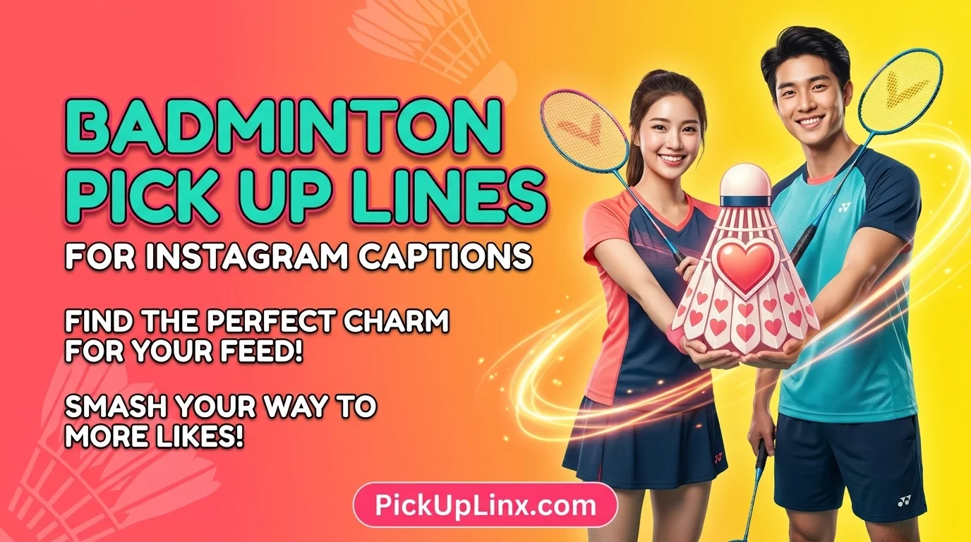 Badminton Pick Up Lines for Instagram Captions