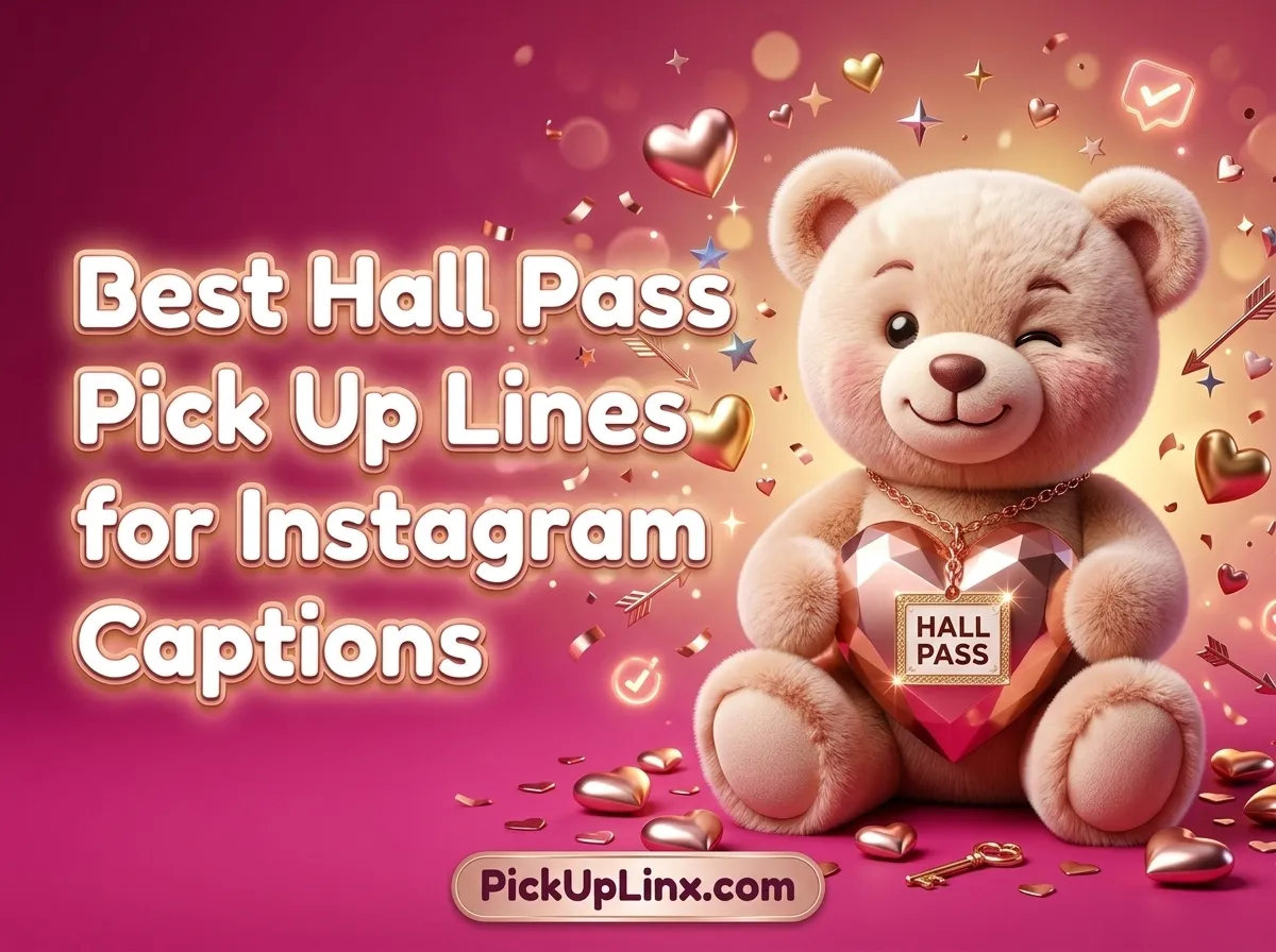 Best Hall Pass Pick Up Lines for Instagram Captions