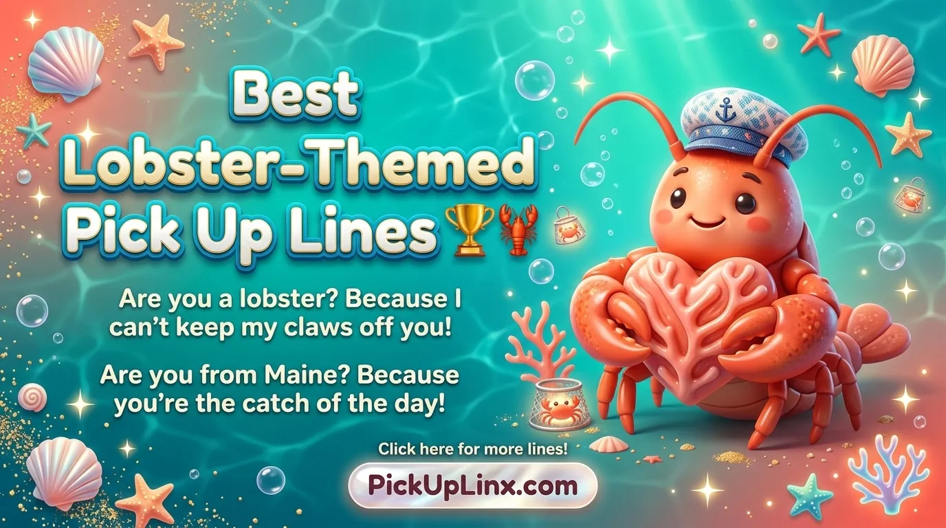 Best Lobster-Themed Pick Up Lines
