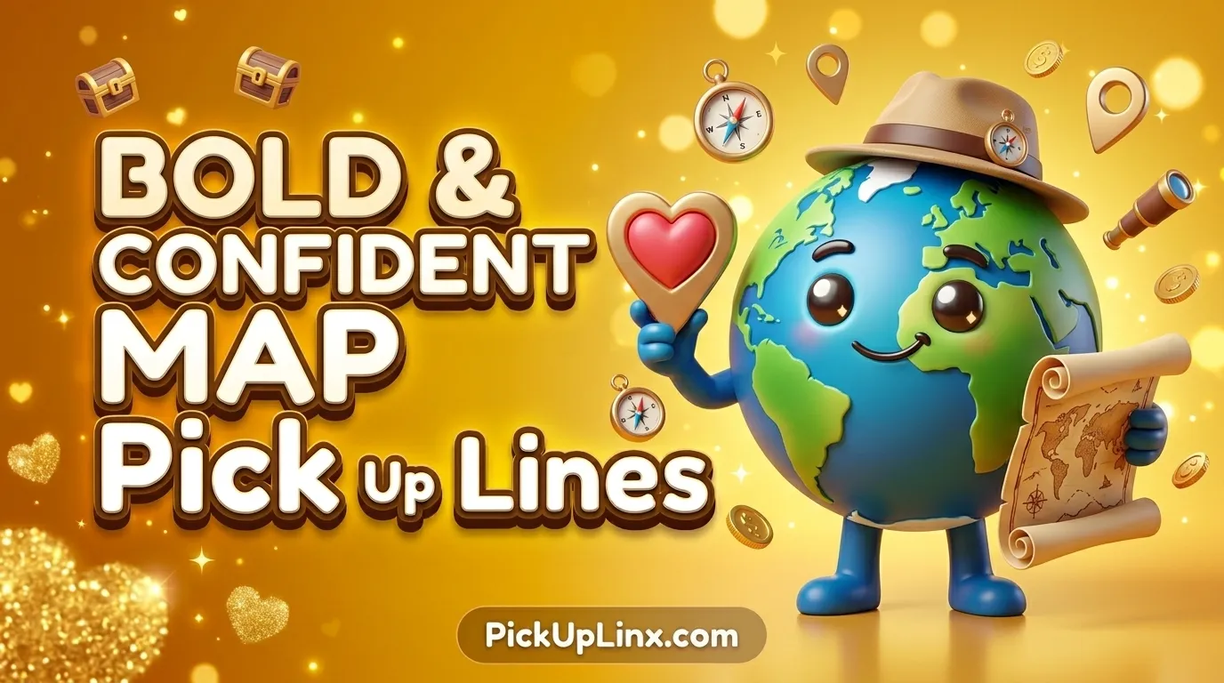 Bold & Confident Map Pick Up Lines