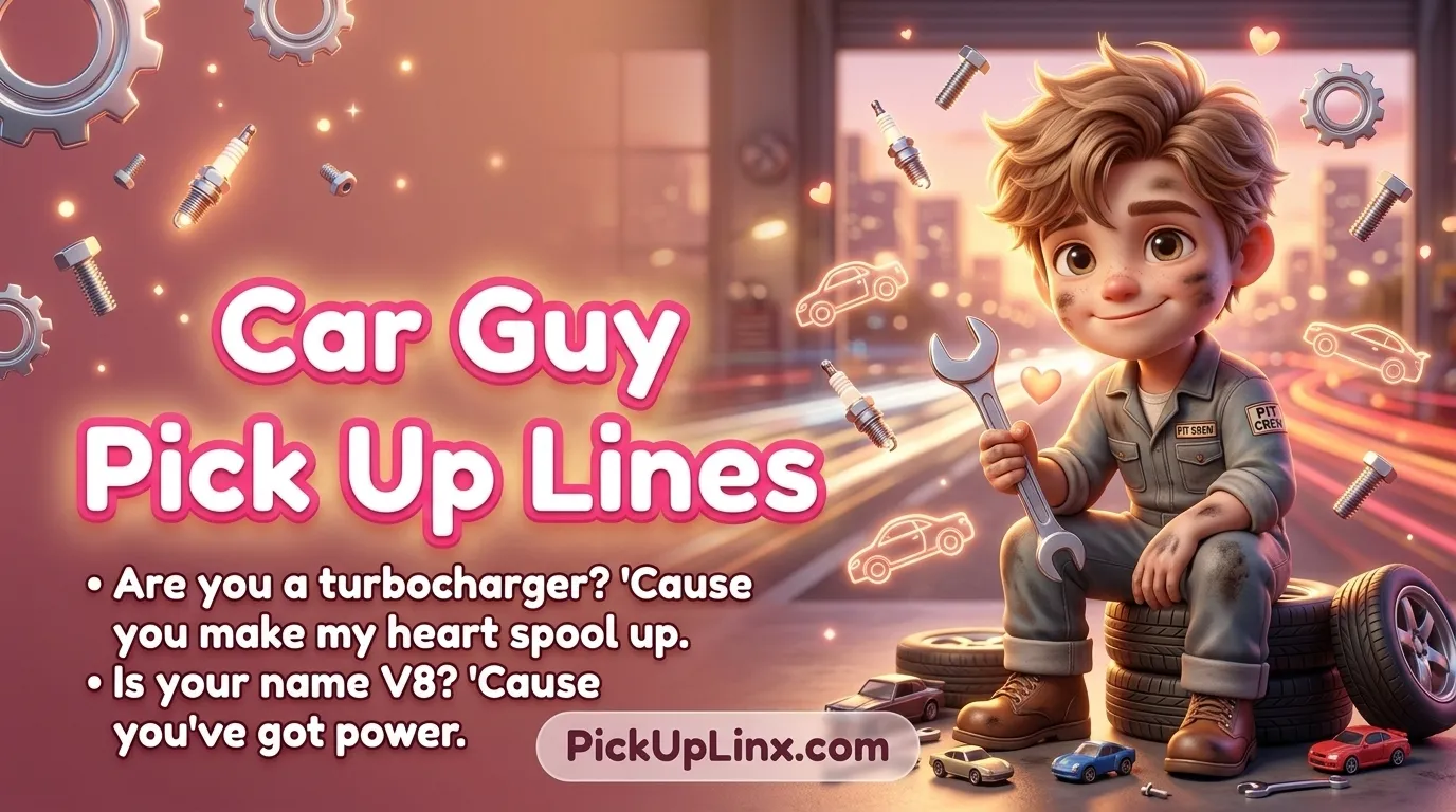 Car Guy Pick Up Lines