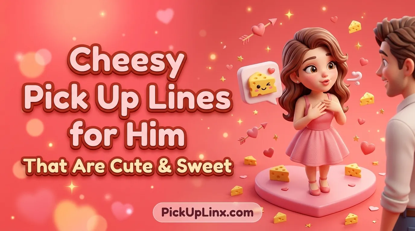 Cheesy Pick Up Lines for Him That Are Cute & Sweet