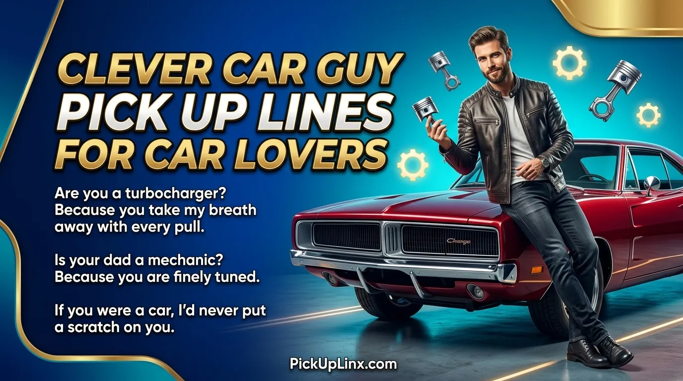 Clever Car Guy Pick Up Lines for Car Lovers