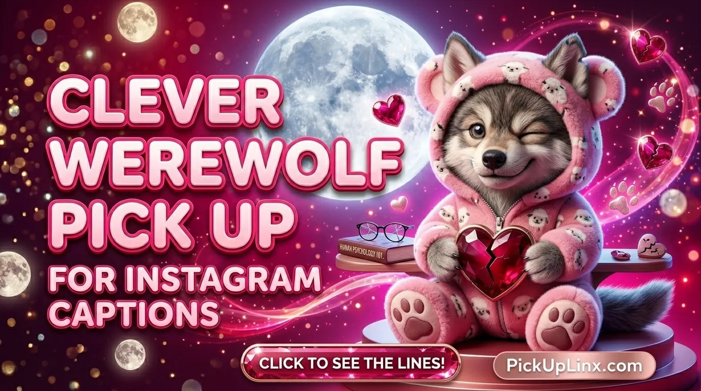 Clever Werewolf Pick Up Lines for Instagram Captions