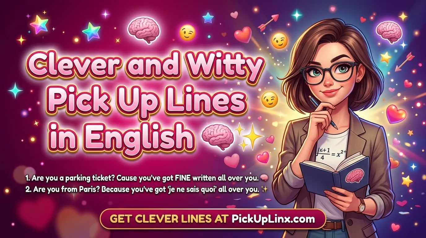 Clever and Witty Pick Up Lines in English