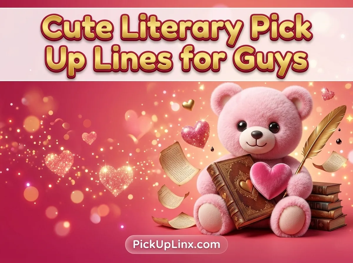 Cute Literary Pick Up Lines for Guys