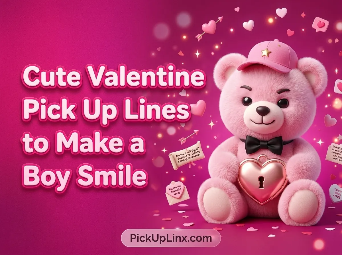Cute Valentine Pick Up Lines to Make a Boy Smile 