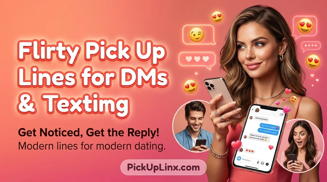 Flirty Pick Up Lines for DMs & Texting