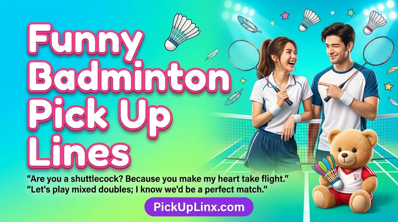 Funny Badminton Pick Up Lines