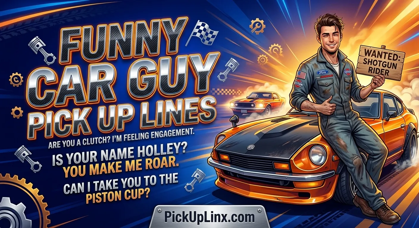 Funny Car Guy Pick Up Lines
