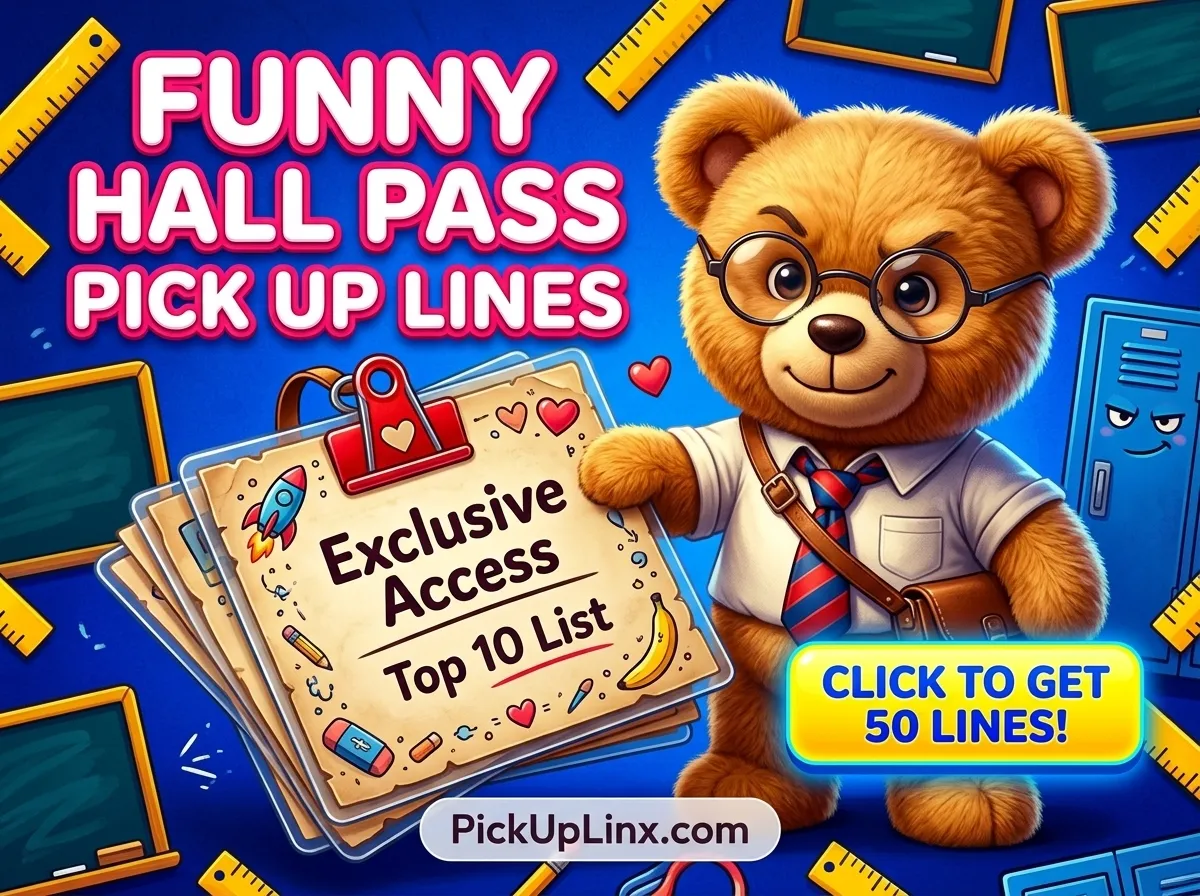 Funny Hall Pass Pick Up Lines