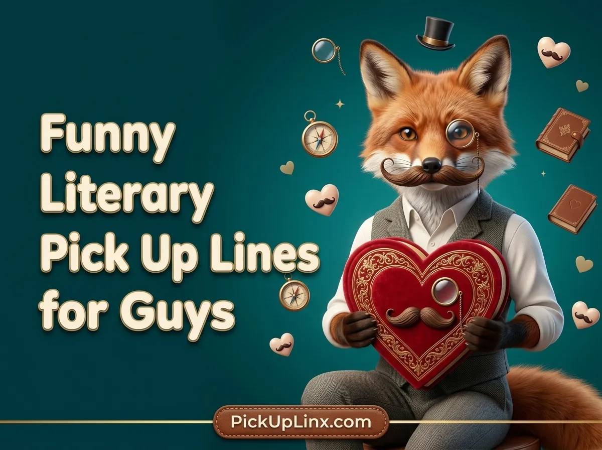 Funny Literary Pick Up Lines for Guys