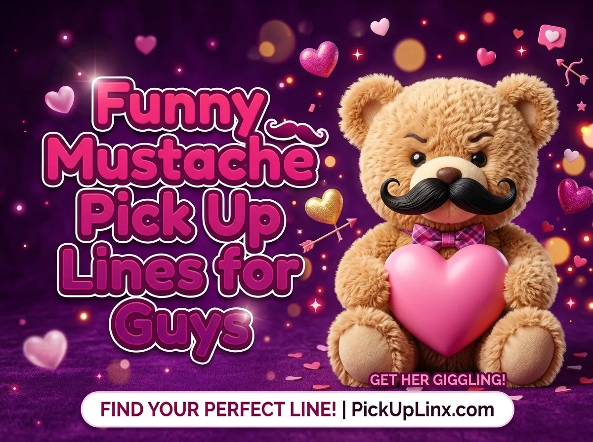 Funny Mustache Pick Up Lines for Guys