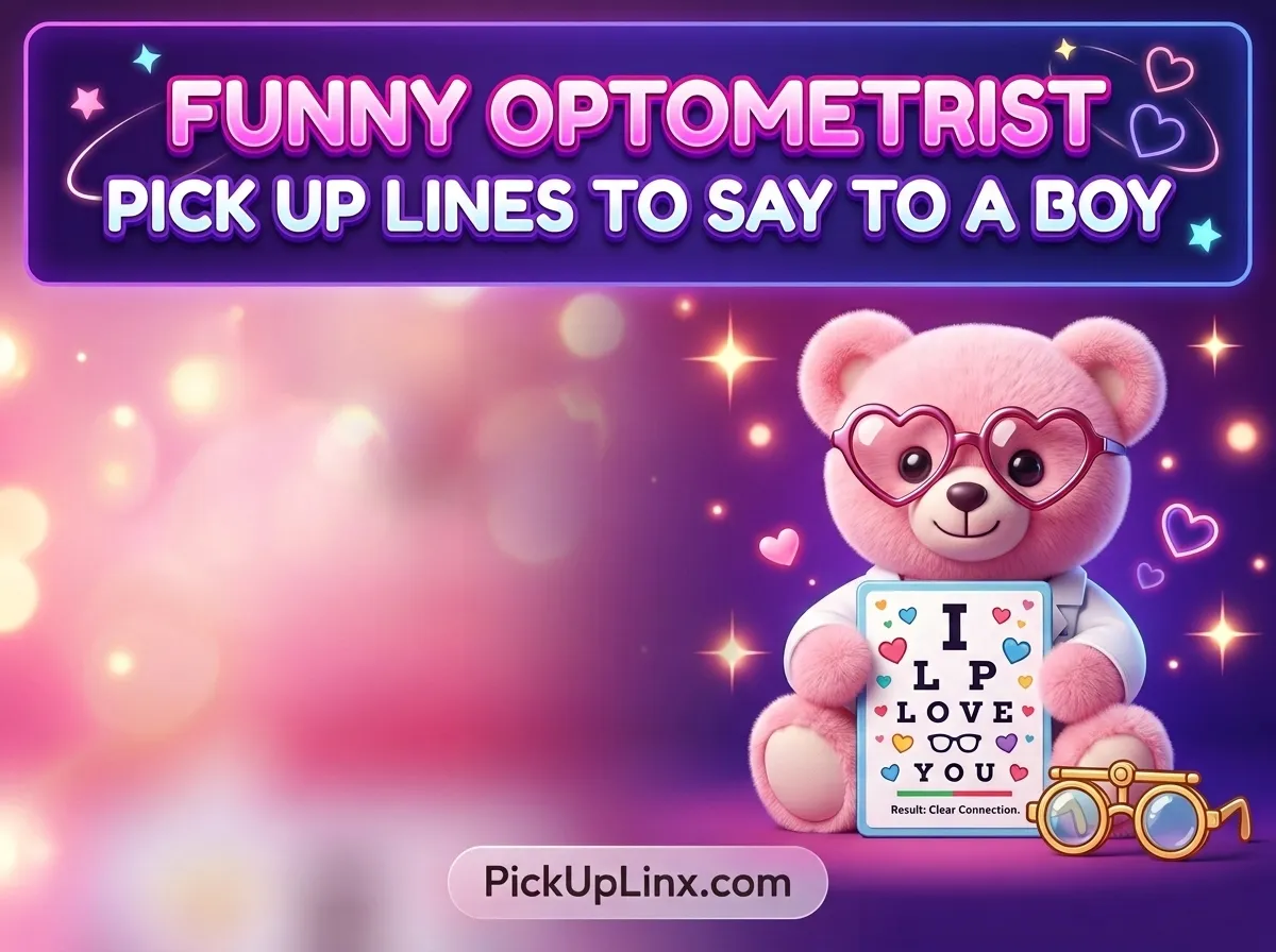 Funny Optometrist Pick Up Lines to Say to a Boy