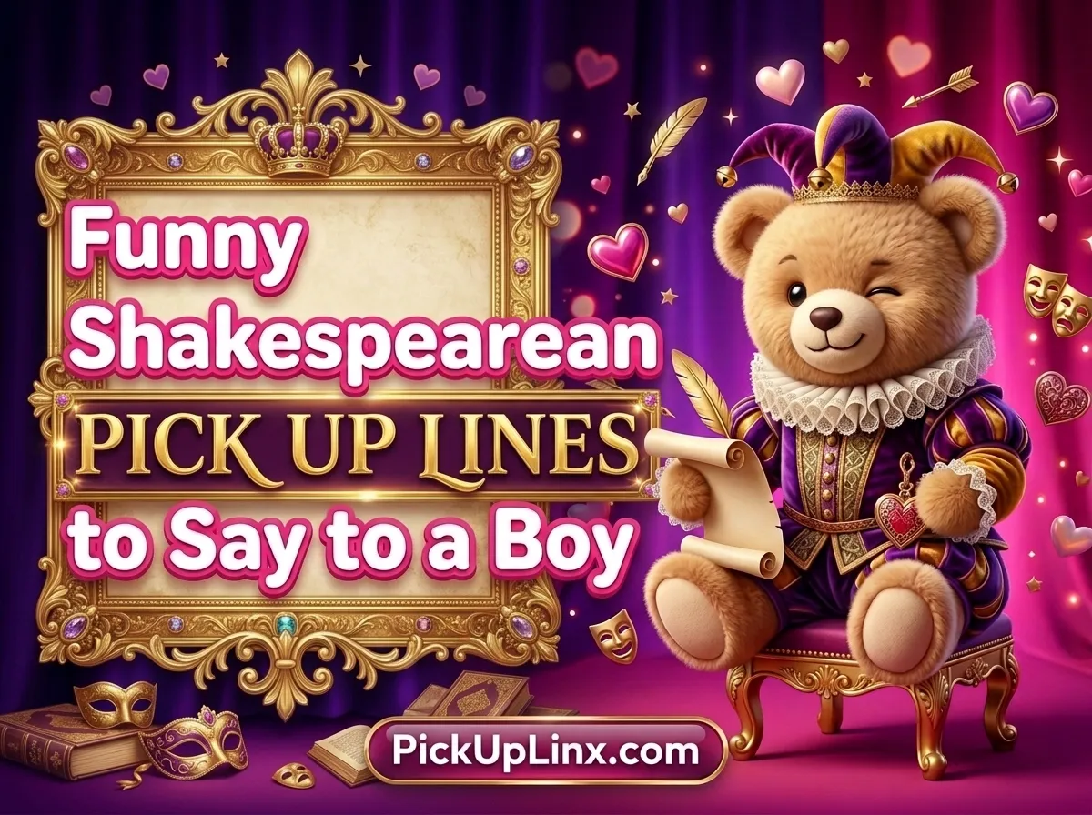 Funny Shakespearean Pick Up Lines to Say to a Boy