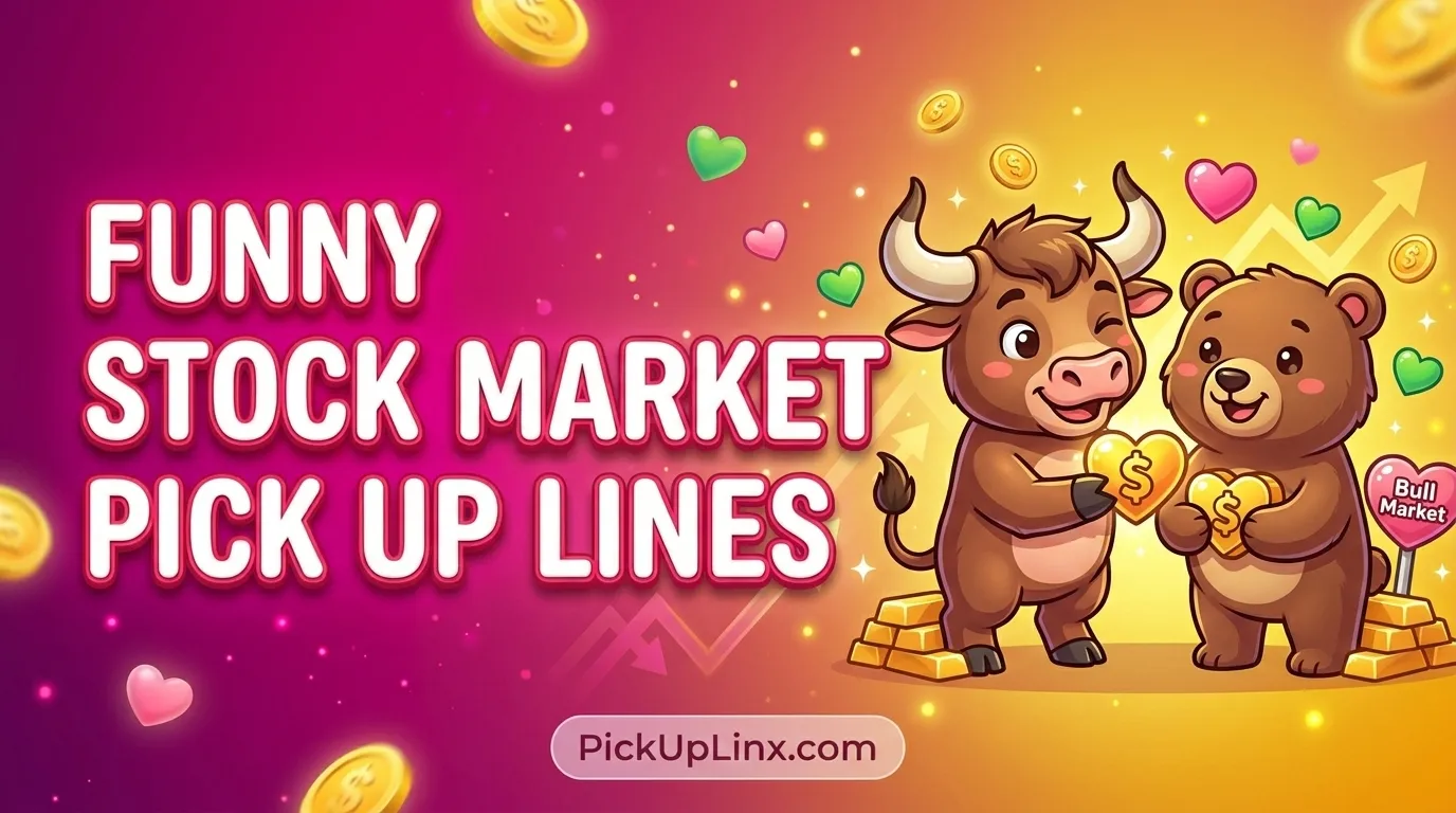 Funny Stock Market Pick Up Lines
