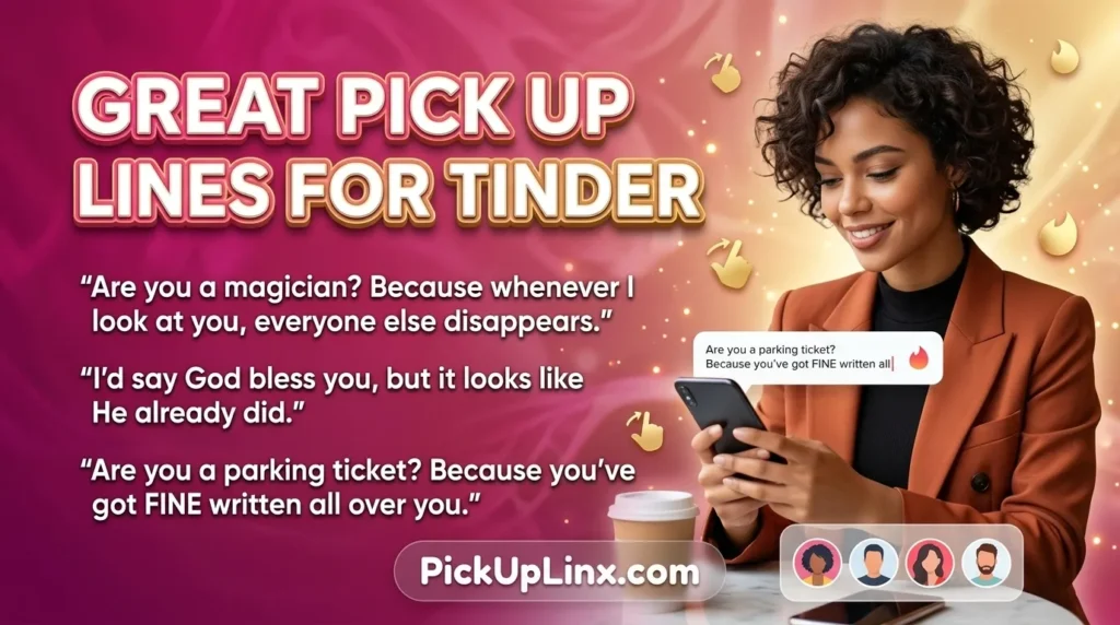 Great Pick Up Lines for Tinder