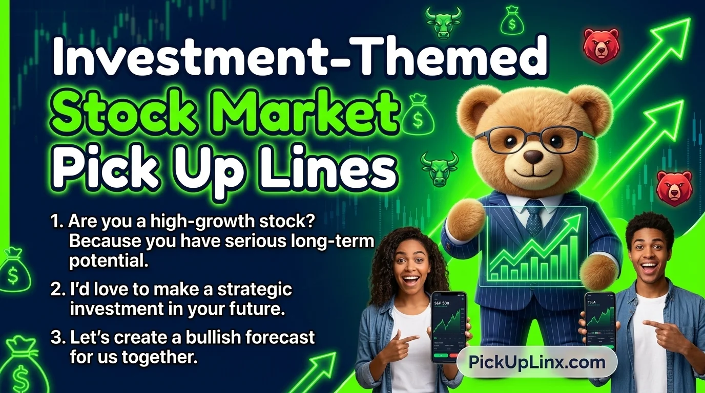 Investment-Themed Stock Market Pick Up Lines
